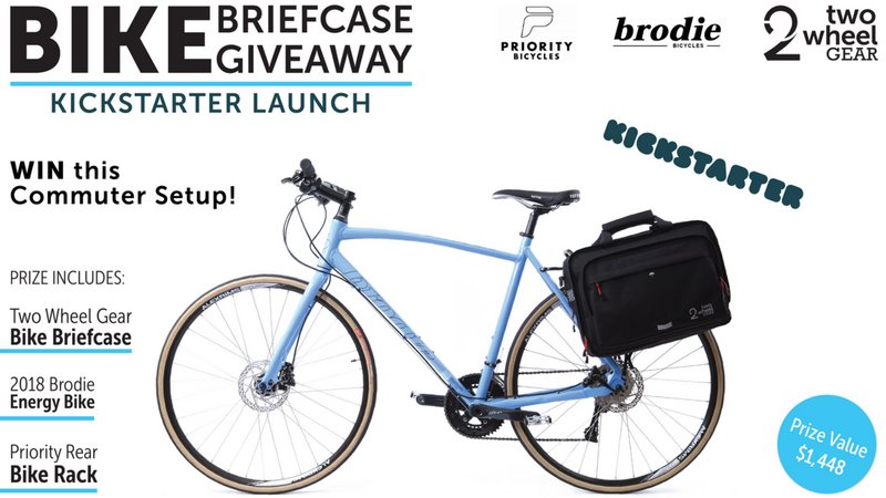 twowheelgear's tweet image. Walk away with this bike and this bag! Contest is now live → bit.ly/2WG-Kickstarte… #twowheelgear