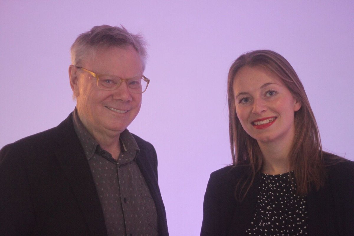 policypress's tweet photo. The wonderful @amyedownes and Stewart Lansley, editors of 'It's Basic Income' at the launch of the book last night. Available with 20% discount on our website. Download the introduction FREE here: https://t.co/PPhyZsEqqH #itsbasicincome #basicincome #ubi https://t.co/1eXxVlrP7P