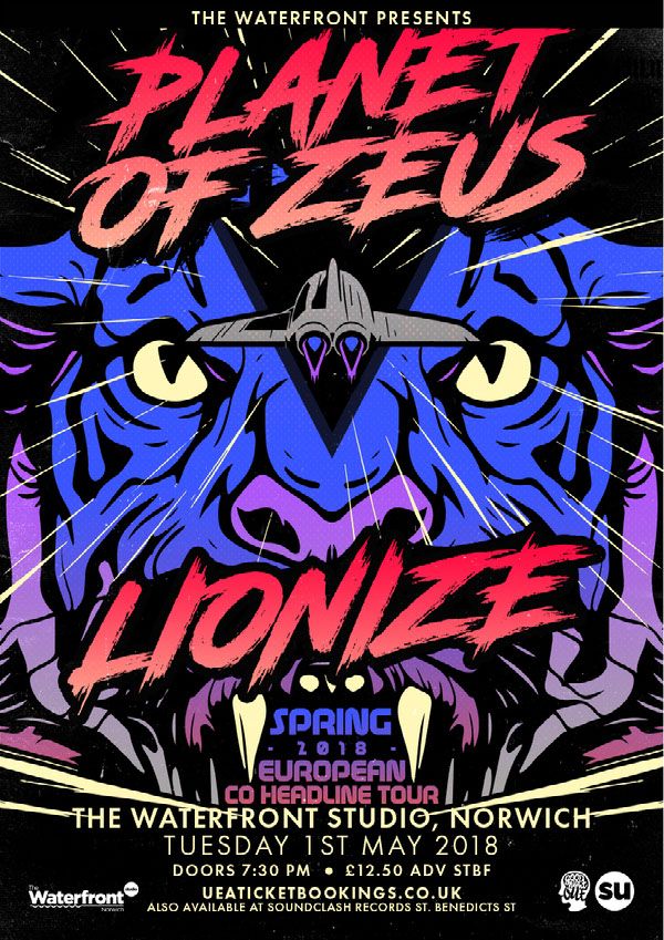Don't miss <a href="/PlanetOfZeus/">Planet Of Zeus</a> and <a href="/LionizeMusic/">LIONIZE</a> on 1st May! Planet of Zeus' live performances have secured them a loyal and hardcore following; Lionize have been cultivating a unique blend of funky riffs, cyborg tales and soulful rock sensibilities.
Tickets >> buff.ly/2tIYE4X