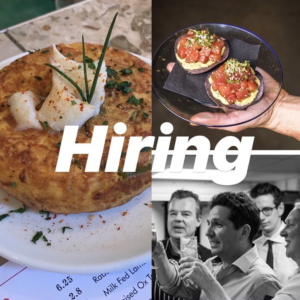 Calling brilliant food comms people! Beloved Phoebe is moving on and I am looking for a Comms Pro to work with me on some mega Harts Group plans.  You get to eat smoked eel sandwiches/ croquetas/ al pastor tacos A LOT. Ambitious JAM/ AM level ideal. email nicolle@hartsgroup.co.uk