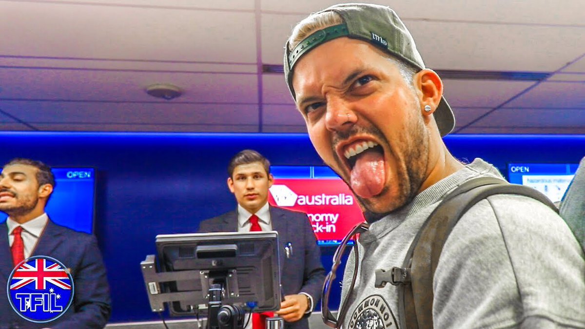 EltonCastee's tweet photo. RT to be the next TFIL shoutout!

WE WEREN'T ALLOWED INTO AUSTRALIA! (Day 1) 😳 

Like &amp; Subscribe! 😊

w/ @HeathHussar @80Fitz @CorbinReinhardt 

https://t.co/FWYALY2OZX https://t.co/zPRF6XCdut