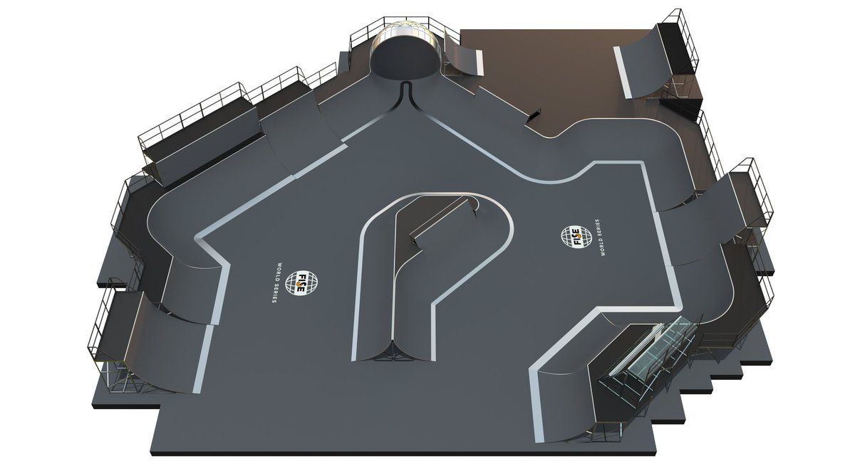 fiseworld's tweet image. A park apart - traditional meets modernity in the BMX setup for Hiroshima! 😲

#fisehiroshima #fiseworld