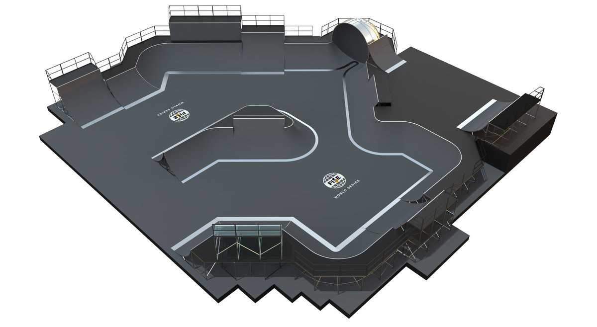 fiseworld's tweet image. A park apart - traditional meets modernity in the BMX setup for Hiroshima! 😲

#fisehiroshima #fiseworld