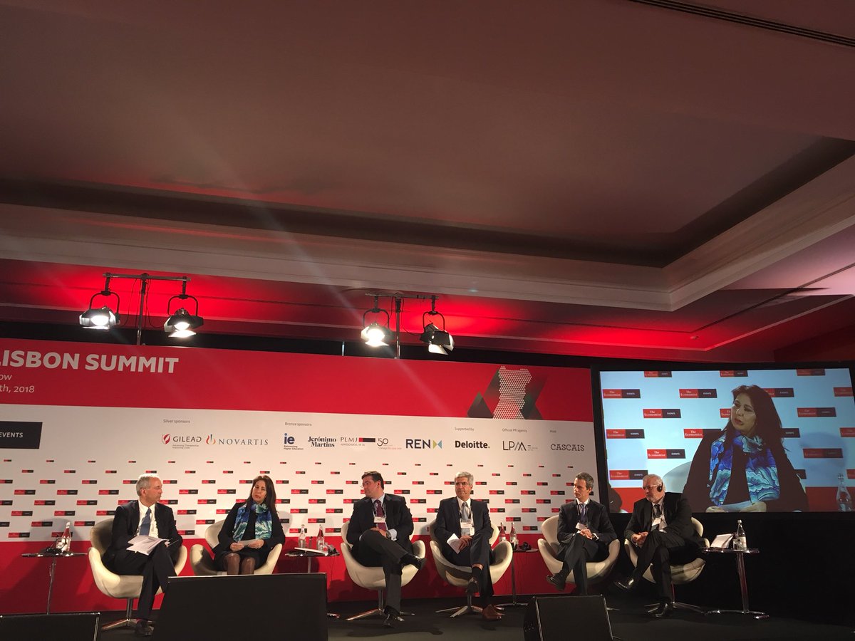 Na conferência Lisbon Summit, organizada pela The Economist, a debater os impactos da disrupção tecnológica #lisbonsummit