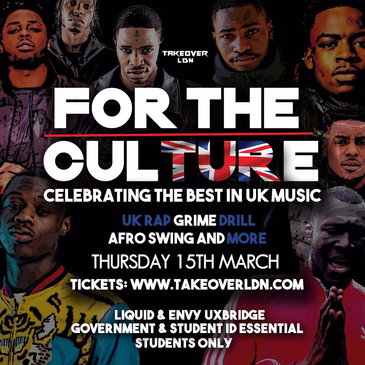 takeoverldn's tweet photo. 2 DAYS TO GO! 

For The Culture 🇬🇧
Playing the best in UK Music all night long! 

Thurs 15th March 
Liquid Uxbridge 

https://t.co/fKkhKuPca1 https://t.co/yO2sgew1cX