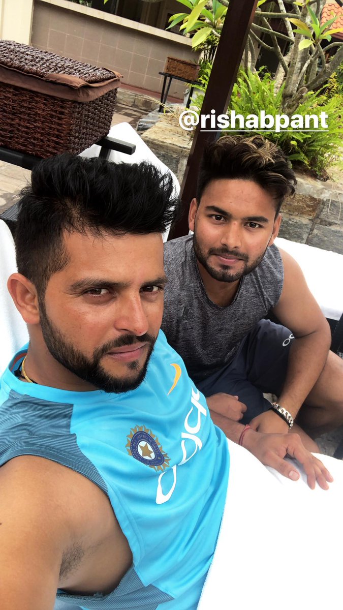 Raina_Universe2's tweet photo. Latest pics of @ImRaina with the Young talented &amp; His Little Brother &amp; Mate @RishabPant777 👍👌
#SureshRaina #RishabPant #Brothers #GymTime #FunTime #Happiness ☺️ https://t.co/lRLhYCZnCR