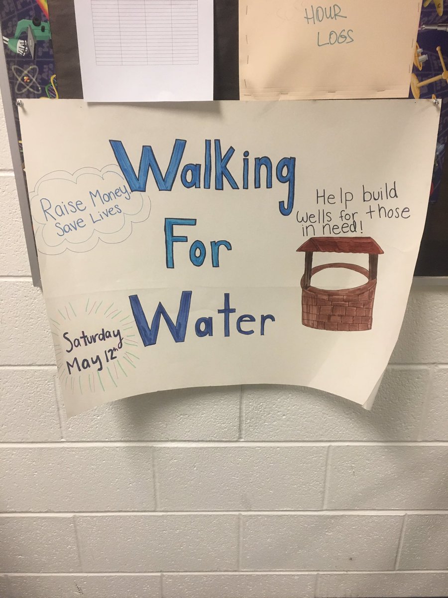 walking4waterLC's tweet photo. If you are interested in buying a shirt and you haven't already purchased one through the link, there is a sign up sheet in the 500 hallway at Tusky. https://t.co/XegdTpgGp1