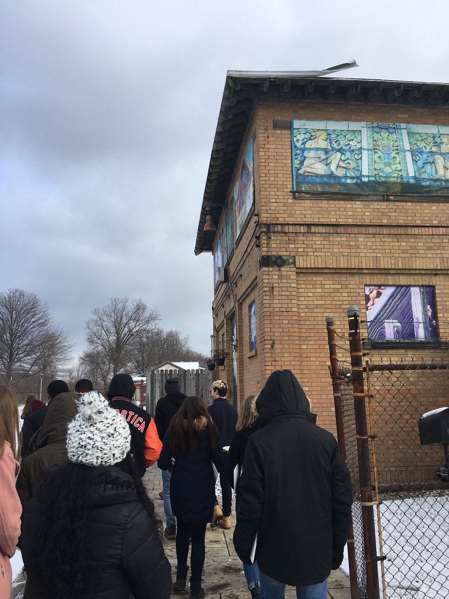 We're out with Junior @LeaderAkron at Summit Lake checking out the Pump House, which thanks to <a href="/knightfdn/">Knight Foundation</a> funding will soon be a nature center!