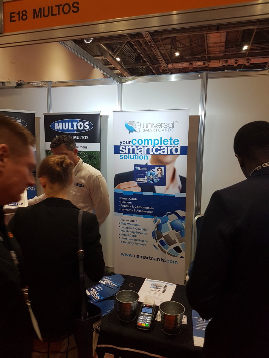 usmartcards's tweet image. We are attending the Wearable Technology Show today and tomorrow at the ExCel in London if you would like to talk to us come and visit us at the MULTOS stand.
#ExCel #MULTOS #wearables #comeseeus #tuesdaytech
