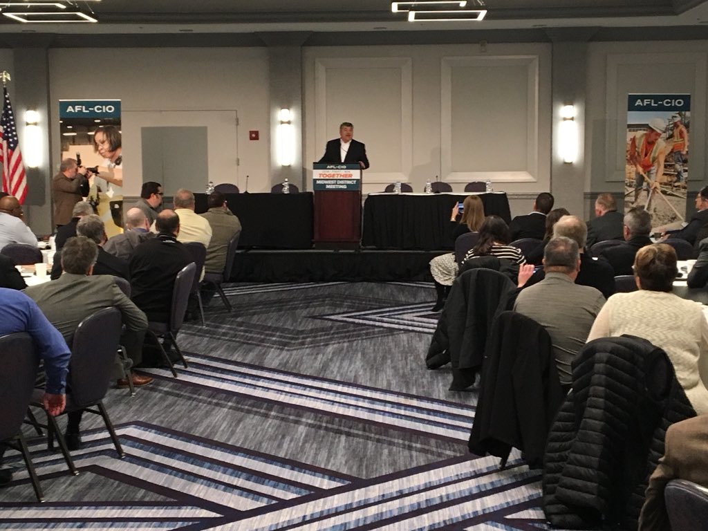 pmueller4's tweet photo. @EducationMN members proud to stand with the House of Labor - Mid-West AFL-CIO gathering in Chicago. Pres. Richard Trumka, “Enough is enough! - an economy that works for everyone is the standard we aspire to!” I Am 2018! #BelieveinWeMN #JoinFightWin https://t.co/ocK0GWsKoD