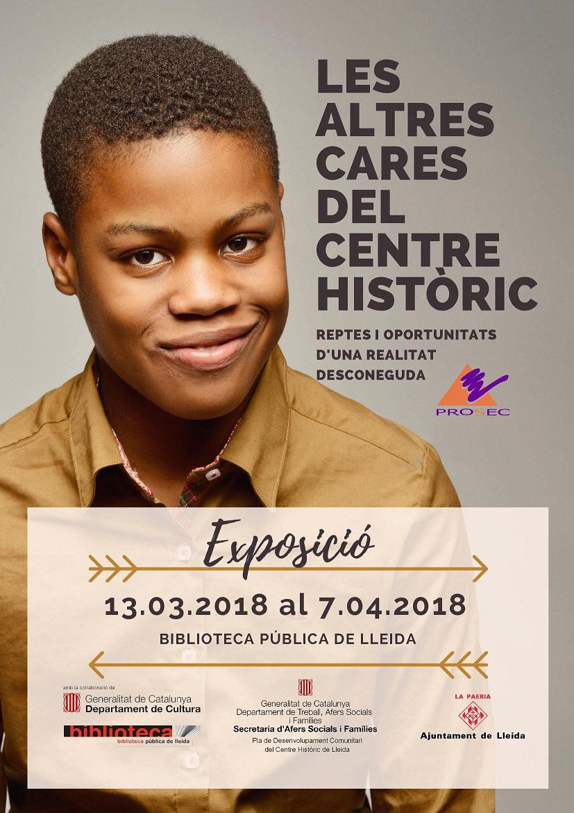 Arriba a la biblioteca l'exposició: "Les altres cares del centre històric: reptes i oportunitats d'una realitat desconeguda" &gt;&gt;del 13 de març al 7 d'abril / Claustre Infantil i juvenil.
 @prosecpromotora  @aferssocialscat  <a href="/CentreHistoric/">CentreHistòricLleida</a>