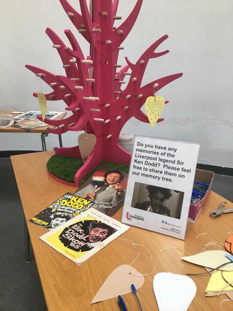Mexley88's tweet photo. Today we’re sharing memories of #KenDoddRIP on our memory tree for our #LiverpoolMemories session @MuseumLiverpool https://t.co/FgCikJXVpc