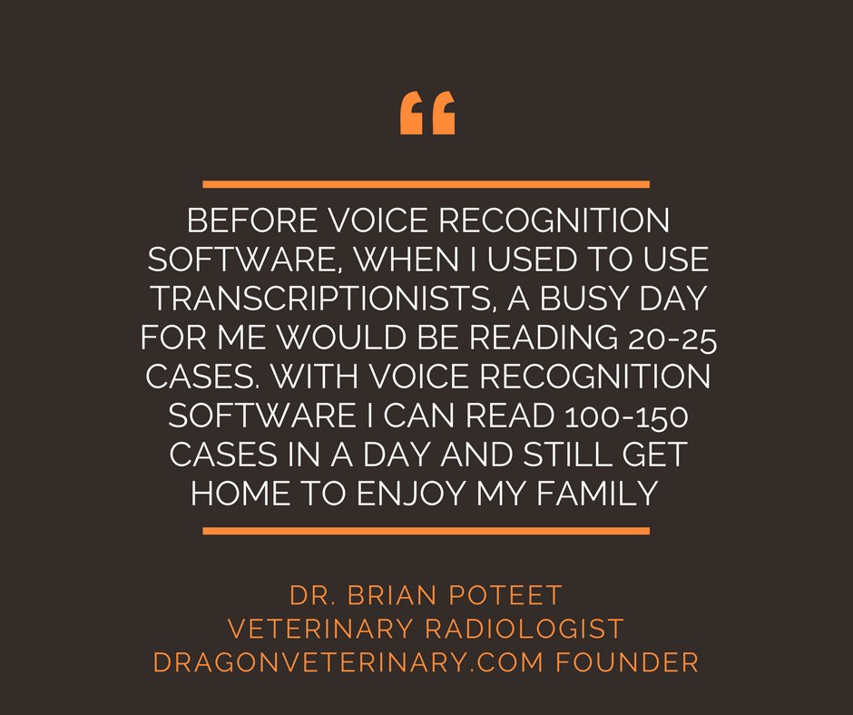 DragonVeterinar's tweet photo. This weeks quote is from Dr. Brian Poteet. Dr. Poteet is the founder of our company and we had the pleasure of attending #WVC last week where he sits on the board. By using Dragon Veterinary Dr. Poteet has increased his efficiency significantly. #TestimonialTuesday #dragonvet https://t.co/ycVUjnlL7N