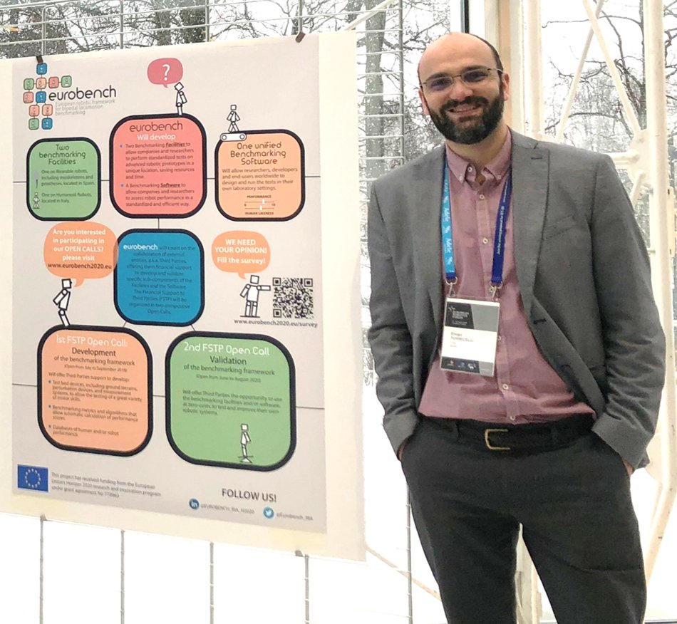 Eurobench_RIA's tweet photo. We are at the #ERF2018 and we are taking the chance to interact with other #H2020 projects and promote our upcoming #FSTP processes that will be opening soon. Don't miss the chance to talk to our project coordinators @diegotorricelli and @jlponsrovira for more information https://t.co/fLEMcxQOjM