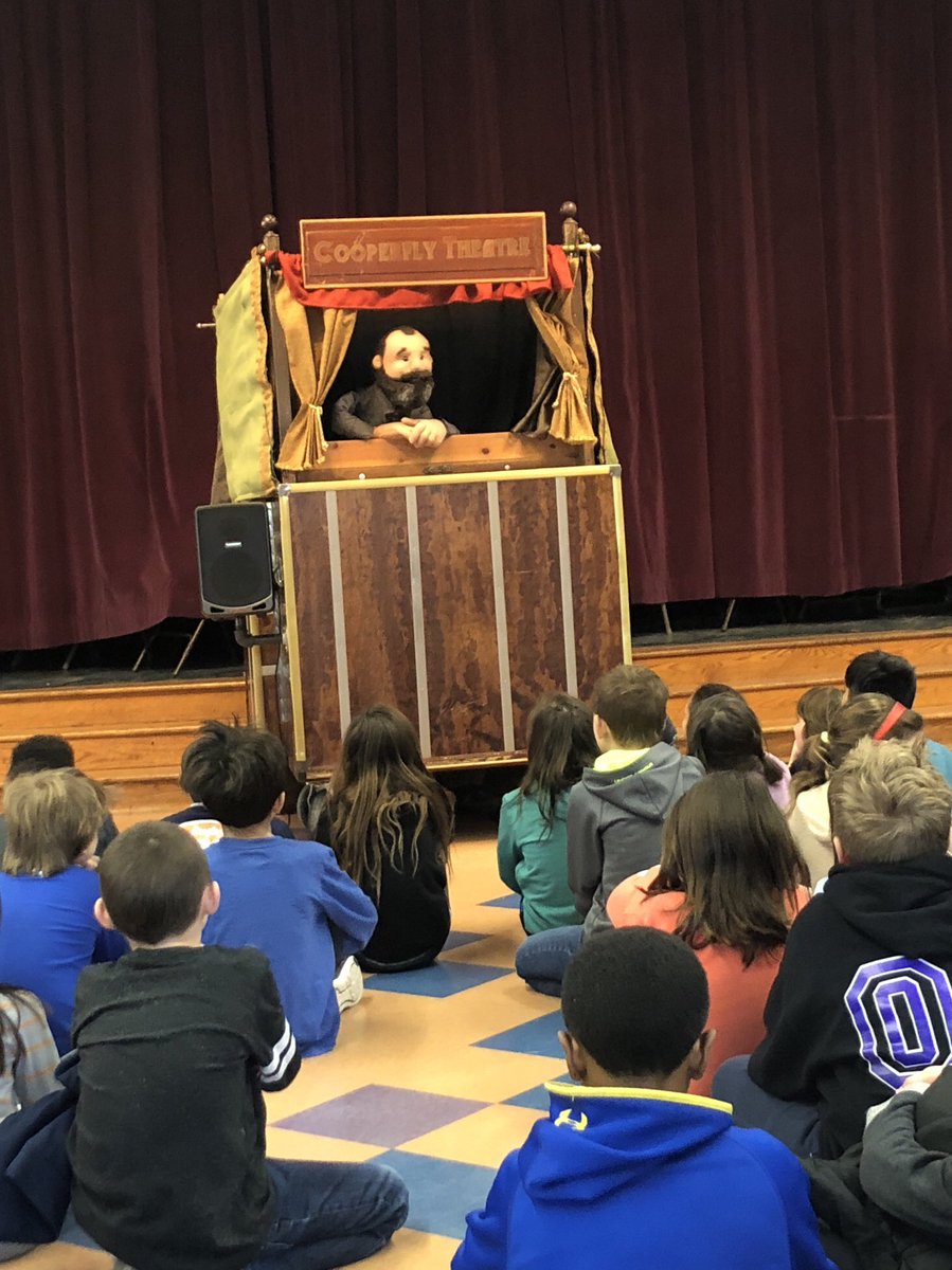 Bach students experienced a fun and inspiring author assembly with Michigan author Kevin Kammeraad. He and his puppets sang, read poems, and reminded us that ideas are everywhere! #a2inspire <a href="/A2schools/">A2 Public Schools</a>