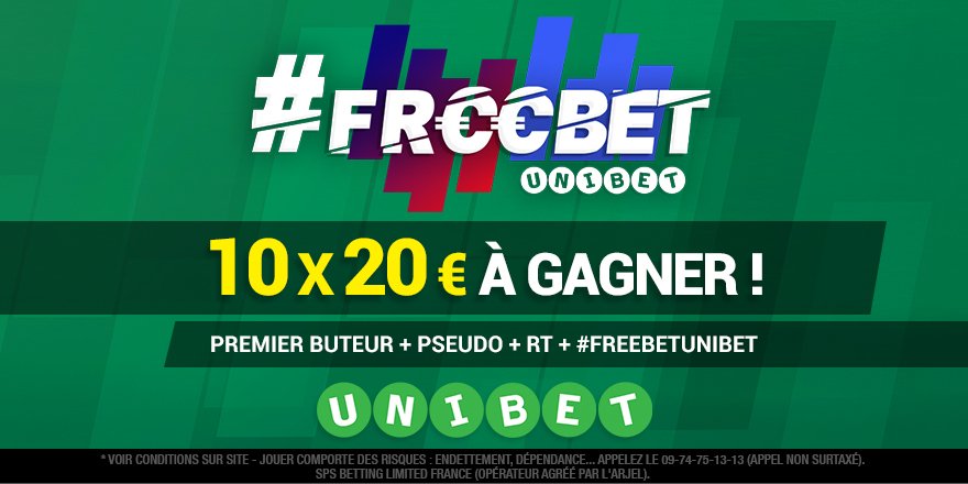 UnibetFrance's tweet photo. ⚽️💰 Qui sera le premier buteur de #FCBCFC ? 10x20€ de #FreeBetUnibet à gagner ! Tirage au sort le 15/03.   

#TeamParieur https://t.co/lYd8x44gwf