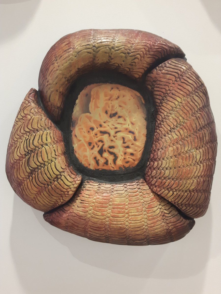 manitobaneuro's tweet photo. #Neurocraft meets #BrainWeek - Day 2!
"Beneath the Sheathe Series" by Gaetanne Sylvester, 2016
Earthenware
Portraits of the artist as a young woman and reflections on her family's experiences with epilepsy and Parkinson's
@CAN_ACN @dana_fdn @umanitoba @UM_RadyFHS @manitobacraft https://t.co/qLIl9s5ZDf