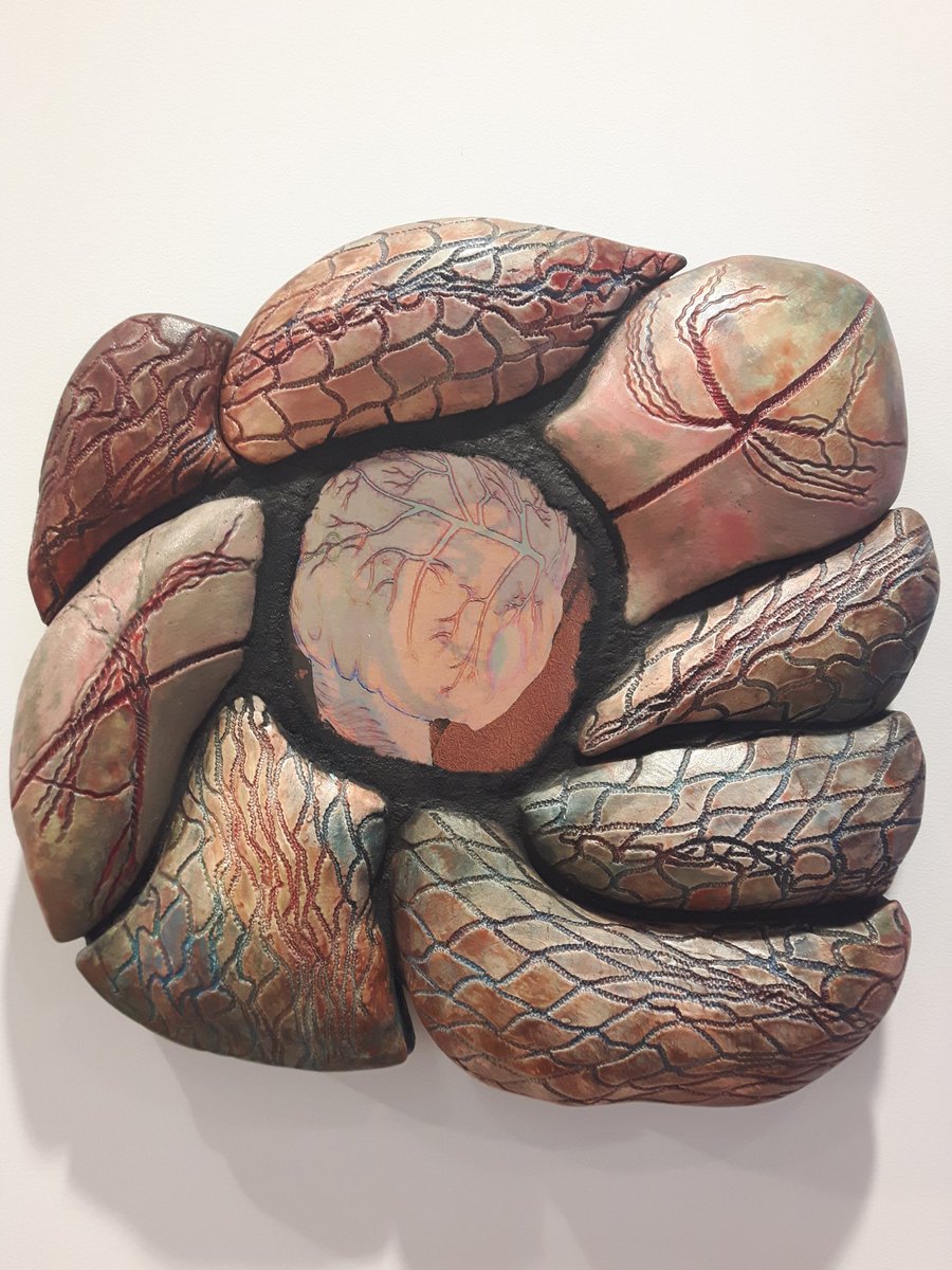 manitobaneuro's tweet photo. #Neurocraft meets #BrainWeek - Day 2!
"Beneath the Sheathe Series" by Gaetanne Sylvester, 2016
Earthenware
Portraits of the artist as a young woman and reflections on her family's experiences with epilepsy and Parkinson's
@CAN_ACN @dana_fdn @umanitoba @UM_RadyFHS @manitobacraft https://t.co/qLIl9s5ZDf
