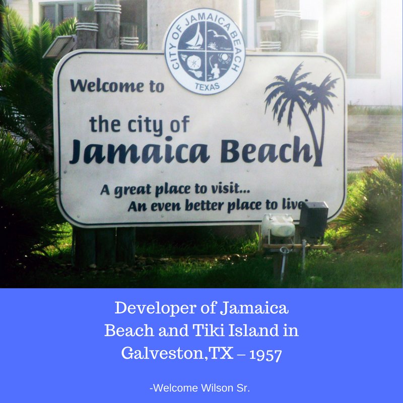WelcomeGroupUSA's tweet photo. We’re counting the days to Welcome Wilson, Sr.’s 90th Birthday with 20 facts about his life until the Big 9-0! Day 16: Developer of Jamaica Beach and Tiki Island in Galveston, TX – 1957 #welcomesr20in20 #welcometo90 https://t.co/k0tep597gU