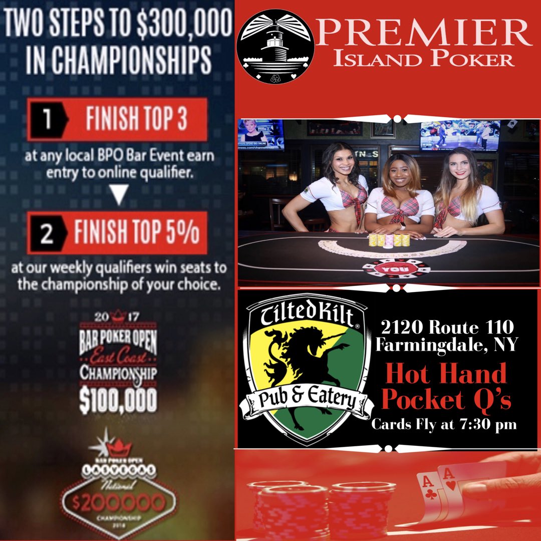 Its not just a poker game! Join us Tuesday at 7:30 pm <a href="/TiltedKiltPub/">Tilted Kilt</a> in #farmingdale #LongIsland #Poker #NassauCounty #suffolkcounty #NewYork