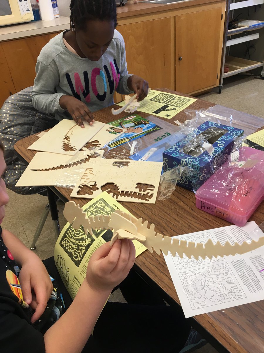 LesScience's tweet photo. Dino bones exploration 4th grade https://t.co/zff6cLcz8E