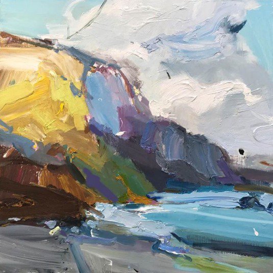 RClaremont's tweet photo. Autumn comes to the coast. Golden morning light creeps across an azure sea. “Morningtide”, 61X61cm, oil on board.
#designerart #artist #inspiration #morning #autumn #coast https://t.co/o0ACxZXF8s