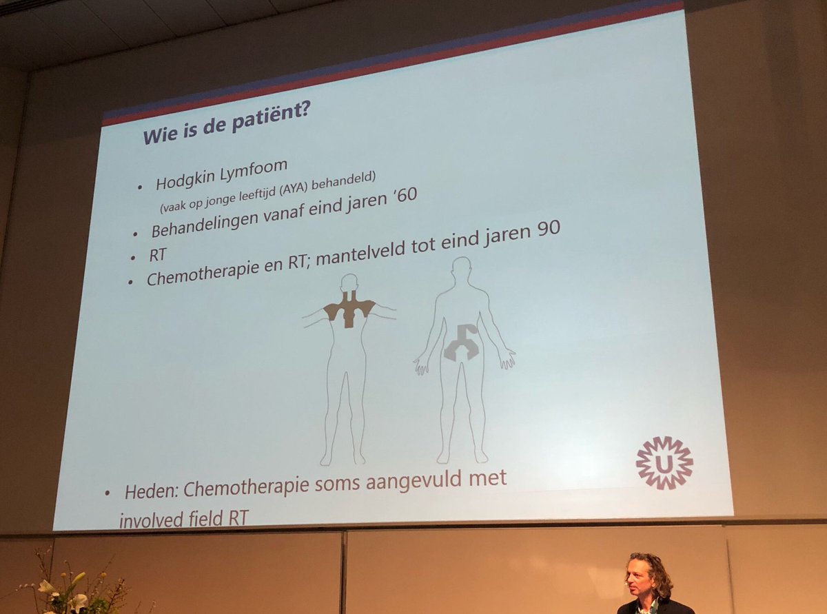 Verpleegkundig specialist Roel de Weijer van het #AYAteam vertelt over de #Beter poli en de (cardiale) bijwerkingen na behandeling Hodgkin lymfoom tijdens #CardioOncologie symposium @UMCUtrecht