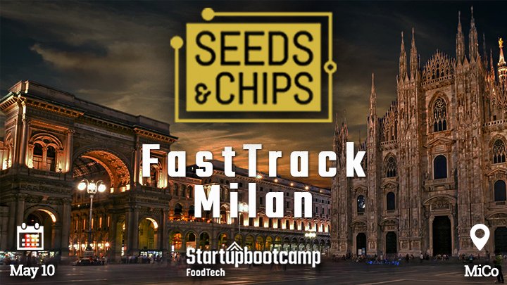 Announcing our #sbcFastTrack #Milan at <a href="/SEEDSandCHIPS/">Seeds&Chips</a> on May 10! One BIG extra reason to attend this major global event. #Foodtech and #agtech #startups register fast and don't forget to use your discount code! bit.ly/2GhJ6Ym