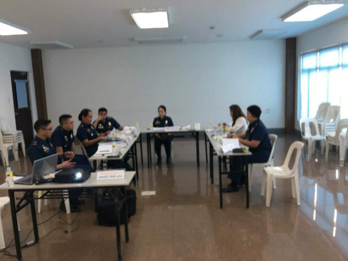 CrimeLaboratory's tweet photo. @pnpdpcr @pnppio @PNP_CPSM  Pssupt Sim, DDA, CL chaired the PCO Promotion Board together with Dra Imerey Ramos NAPOLCOM Representative https://t.co/djfmgYY5ar