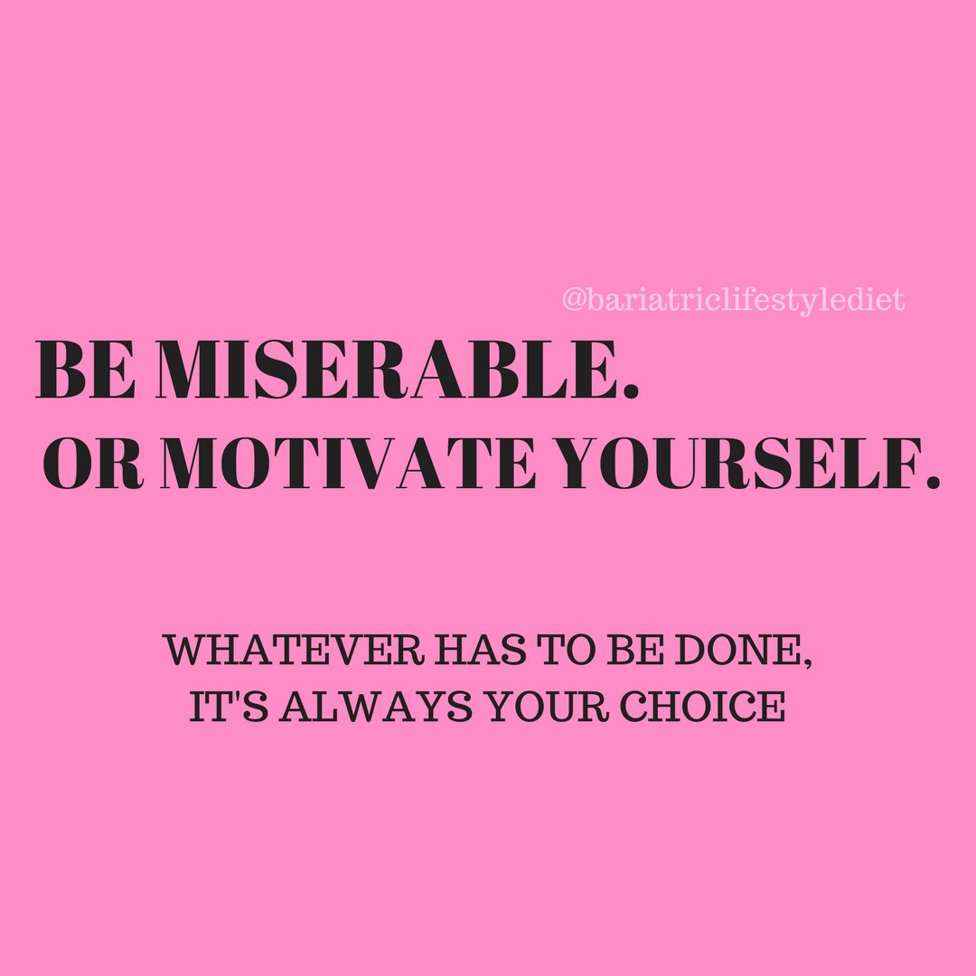 BariatricDiets's tweet photo. Finding motivation is key when it comes to weight loss. Who are you doing this for? Yourself? Kids? Health?
#wlscom #wlsfamily #bariatricsurgery #gastricband #weightloss #motivation #diet #weightlosssurgery #rny #rygb #sleevedlife #sleevegastrectomy #bariatric #weightlosssurgery https://t.co/G5RLL3qEAb