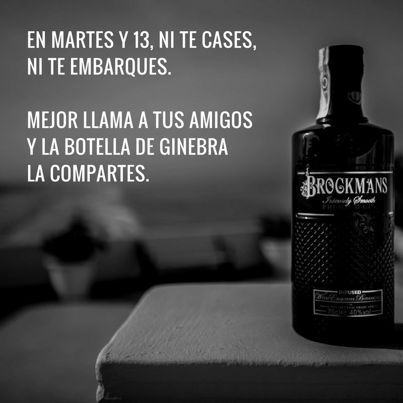 Arregla la mala suerte del martes y 13. #ginebra
