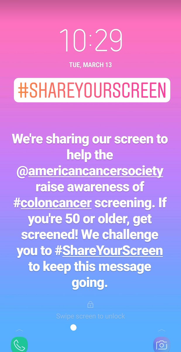 MSABC_PhillySNJ's tweet photo. #ShareYourScreen to help us &amp; @AmericanCancer raise awareness about the importance of #coloncancer screening! https://t.co/AjyosQalkS