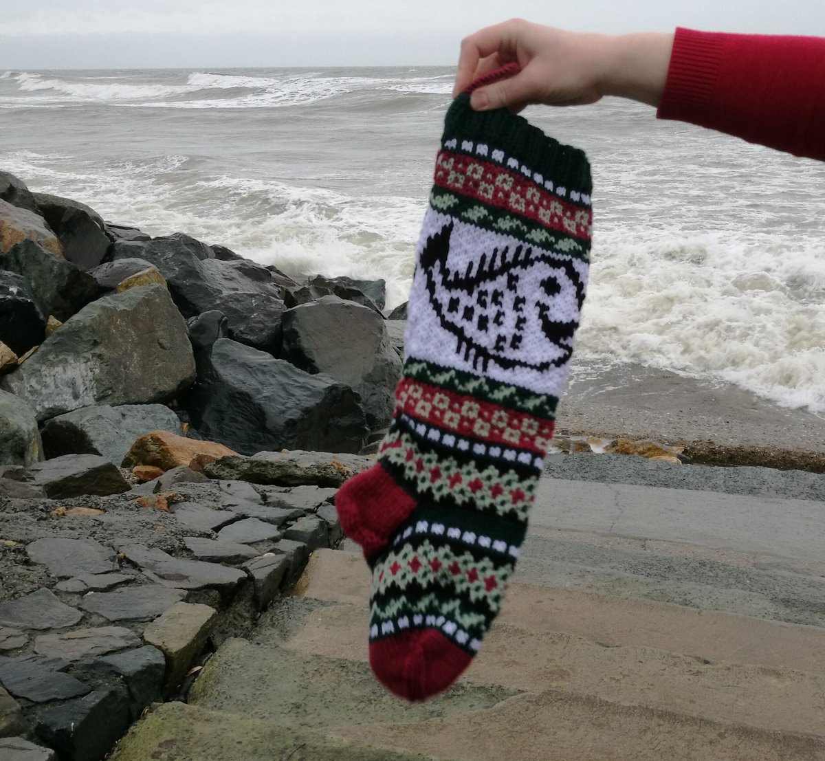 GigiSantasSocks's tweet photo. I've got to make more Christmas stockings in these colors, I like ๐
#knitfish #happyfish https://t.co/Qn7v8HsdcA