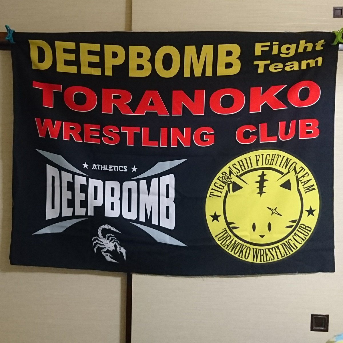 damako0531's tweet photo. DHLでやってきた台湾からの贈り物。 #Deepbomb #Taiwan #とらの子レスリングクラブ #タイガー石井 #mma #teamwear #感謝 https://t.co/mFGyYSHvkI
