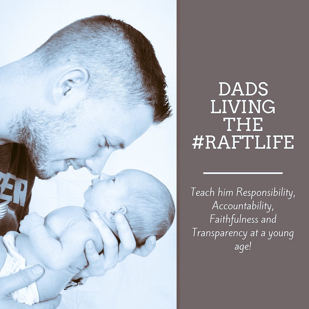 raftlife1's tweet photo. Every dad has an incredible opportunity to teach boys how to become great men! #responsibility #accountability #faithfulness #transparency #raftlife #purpose #menwinning https://t.co/lse7FBQEqX