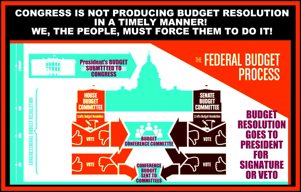 jstines3's tweet photo. CONGRESS has skirted the BUDGET process for YEARS NOW!  They TIME CRUNCH us into accepting CONTINUING RESOLUTIONS that are more than we can afford!

NO MORE!  We can FORCE them to do a budget! 

#COSProject  
#TimelyBudget 
#NoBudgetNoMoney 
#UncontrolledSpending 
#PJNET https://t.co/u5aVl1ggPj