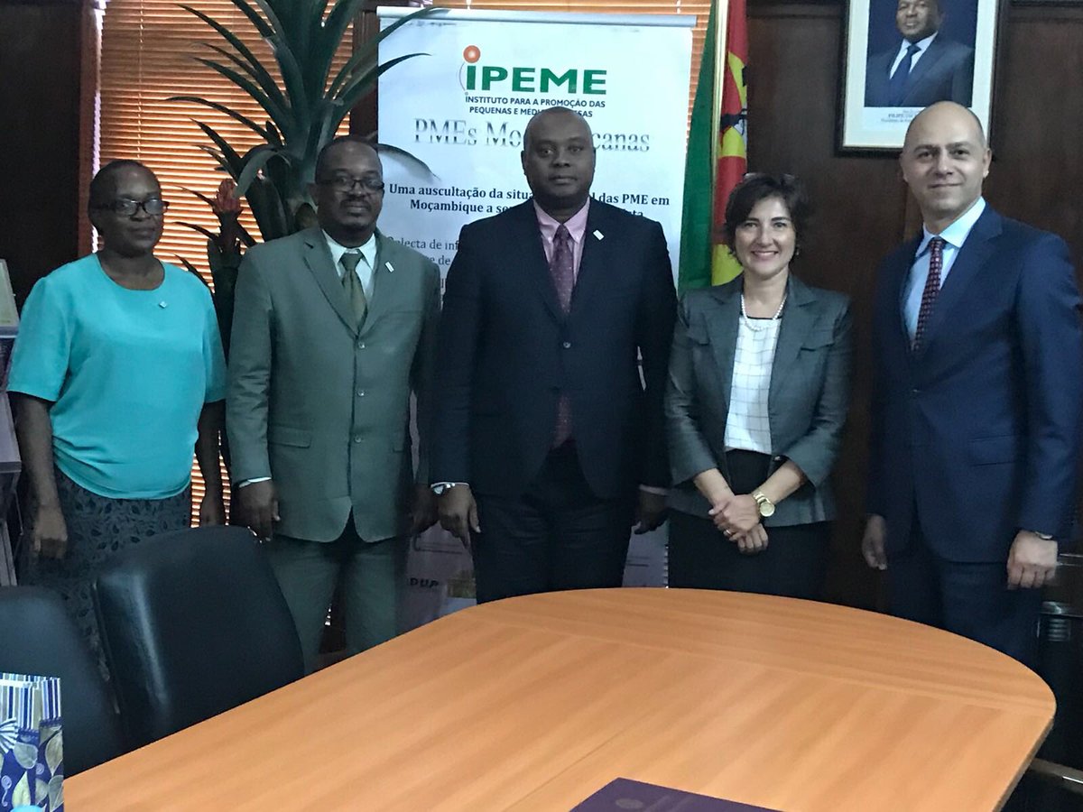 TC_MaputoBE's tweet photo. Discussed the role of #SME’s as the driving force for development w/ Claire Zimba, Director General of #IPEME #Mozambique  @ipemeMoz and possible cooperation areas with its Turkish counterpart #KOSGEB #Turkey @Kosgeb https://t.co/xGuWNvKb9O