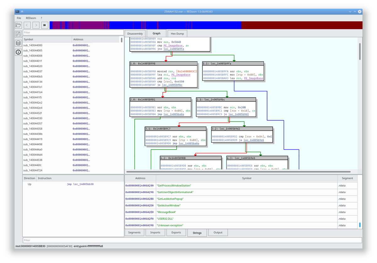 dax89's tweet image. Some eye candy for graph rendering in #redasm #disassembler