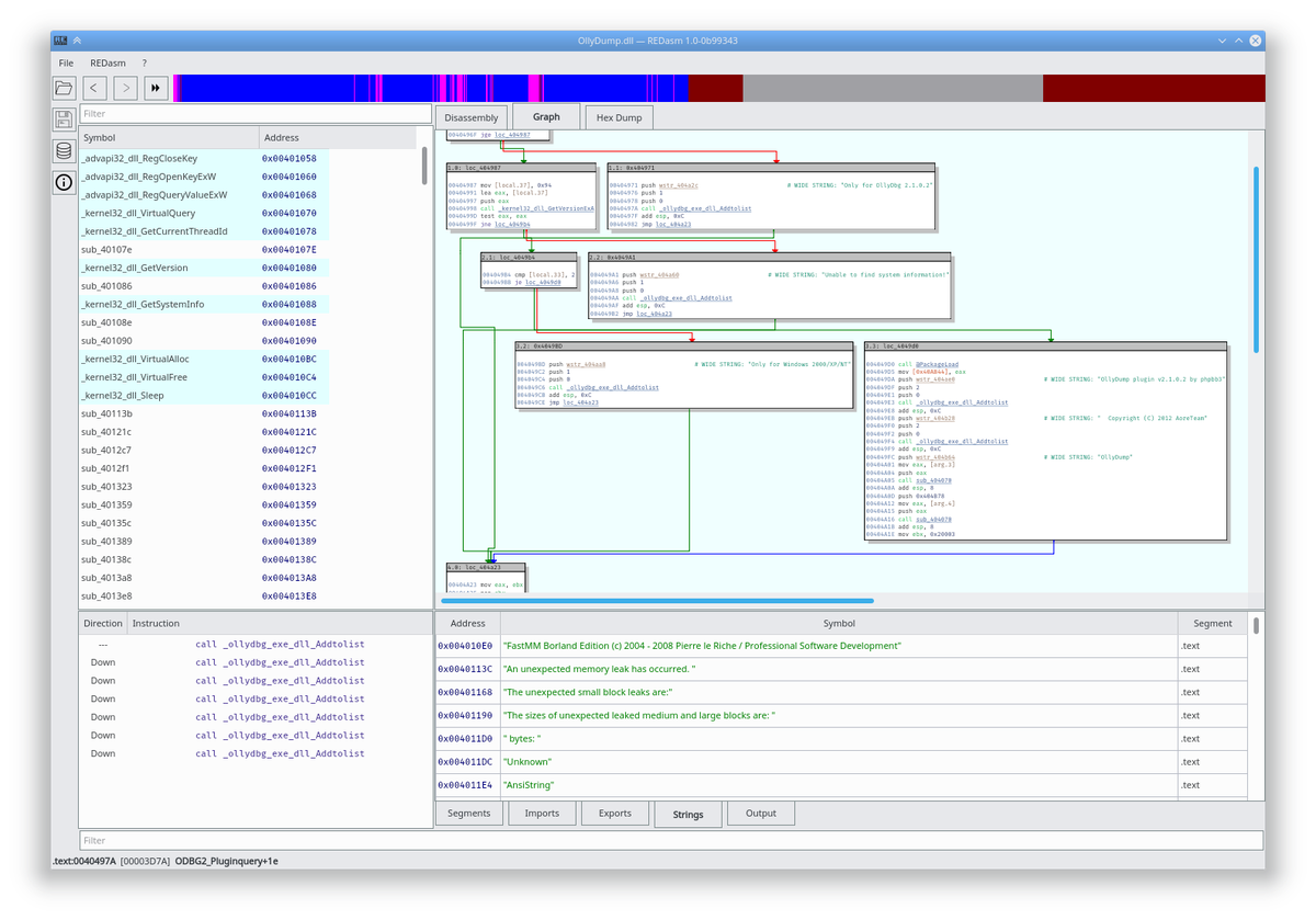 dax89's tweet image. Some eye candy for graph rendering in #redasm #disassembler