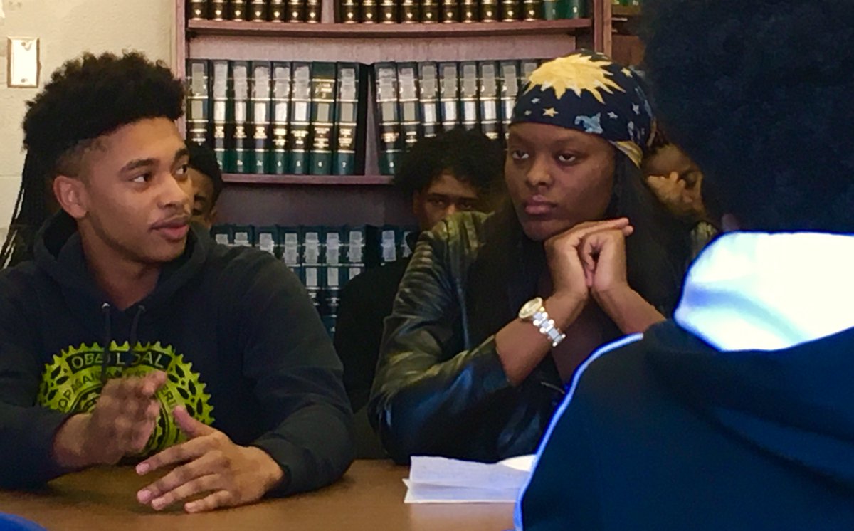 ChiefJohnHayden's tweet photo. Having an engaging conversation with the students of Northwest Academy. https://t.co/A0S3vFiJCO