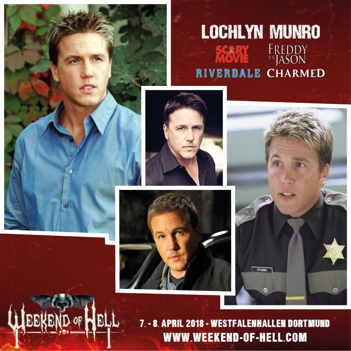 jo_van_hell's tweet photo. Meet Franco Nero &amp; Lochlyn Munro at the Weekend of Hell 🔥 #franconero #django #freddyvsjason #charmed #lochlynmunro https://t.co/u6aenPP8by