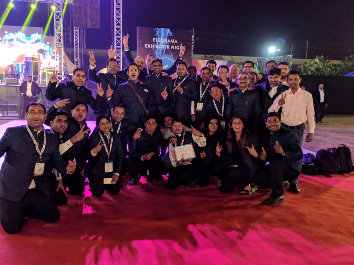 Ravingroup's tweet photo. π First runners up in bare space stall category at #ELECRAMA2018 #ravinatelecrama #Ravin #cheers #teamravin https://t.co/0WTYSVBOUc