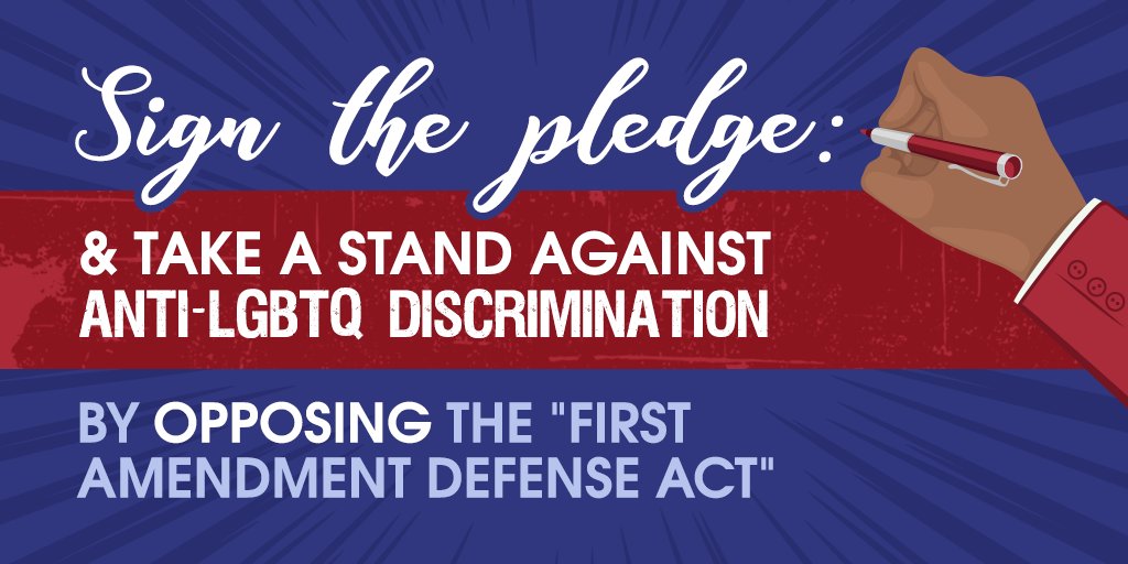 freedom4allusa's tweet photo. Join us in expressing strong and powerful opposition to the so-called "First Amendment Defense Act," which aims to create a broad "License to Discriminate" against #LGBTQ people, single mothers, and others. Sign here: https://t.co/3xGSgq2AyI  #StopFADA https://t.co/phZH7KmFne