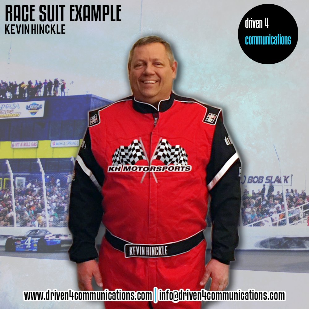 driven4comm's tweet image. Looking for a new race suit for the 2018 racing season? We have customized suits available and embroidering included in one layer, double layer and triple layer suits! Check out @61racer suit for his ARCA Racing Season.  Send us a message if interested!