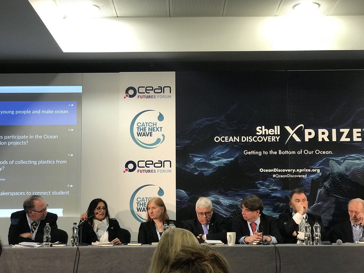 jessannyoon's tweet photo. Emphasizing need for better, faster ocean floor mapping and excellent panel discussions today at the Ocean Futures Forum #Oi18 #OFF18 #OceanDiscovered @OceanologyIntl @JyovianStorm @xprize https://t.co/ChVX8exGjd
