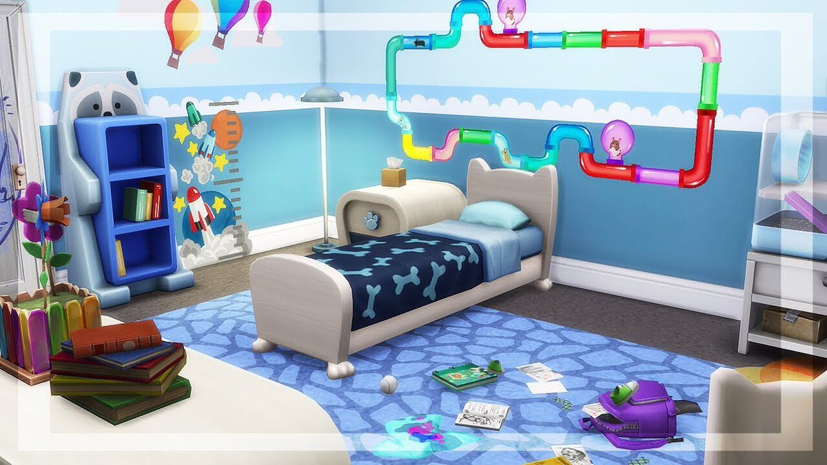 Official_Simmer's tweet photo. 🚨EARLY ACCESS🚨

Check out my brand new speed build of a kids bedroom with a Hamster cage! 

WATCH HERE ➡️https://t.co/oHcC1FyHZ1⬅️

#TheSims4 #EAGameChangers #TS4MyFirstPetStuff https://t.co/kREBzymnnp
