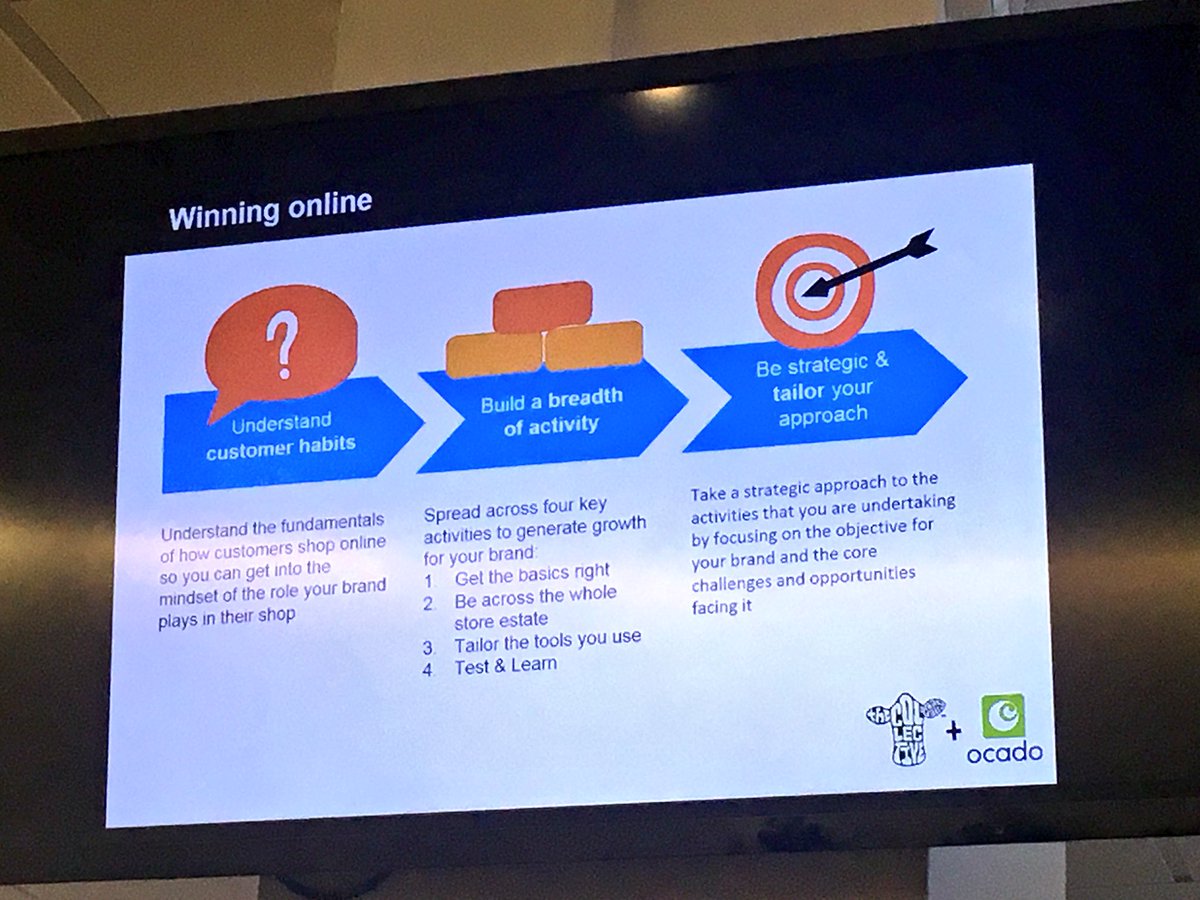 xszamankax's tweet photo. “Online grocery shoppers are adding a product to their basket every 22 seconds so make sure you are visible and recognisable instantly”- piece of advice from Rose Price from @Ocado @amelia_a_harvey #grocerconference #OnlineMarketing #ecommerce #onlineshopping #fmcg #grocery https://t.co/JihNn3GwMZ