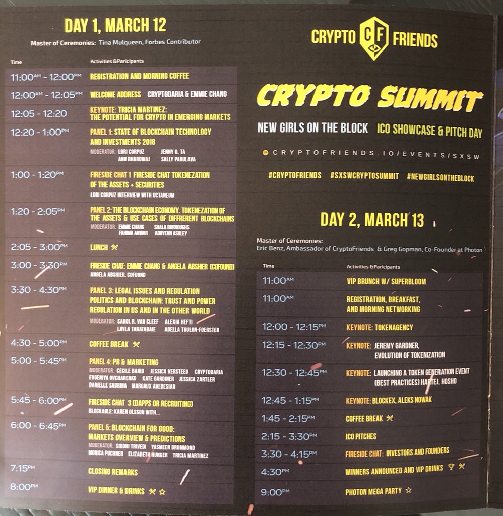 kerrymflynn's tweet photo. There’s a crypto event happening in my hotel during #SXSW and there’s a lot of awesome women featured but weirdly all of them are super sexualized in the pamphlet #SXSWCryptoSummit https://t.co/WrmfKZoNc6