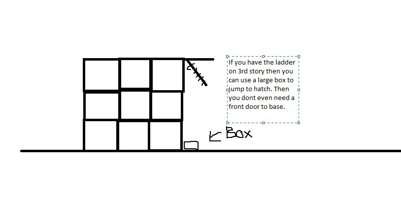 iSkillz67's tweet photo. @Waffles_Yo  The next step to the ladder hatch is using it as a front door and look down. https://t.co/uagXZUQTn4