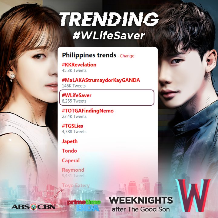 KapamilyaNovela's tweet photo. Trending 3rd spot nationwide! Thank you for watching kapamilya! ♥ #WLifeSaver https://t.co/y0cih5CyZv